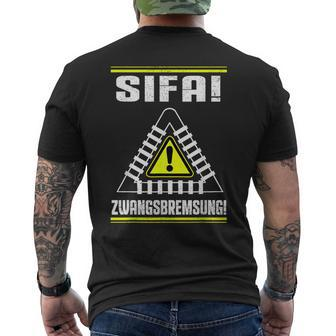 Sifa Zwangsbremsung Engine Driver T-Shirt mit Rückendruck - Seseable