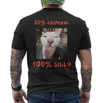 That Silly Cat Meme For The Internet Age Generation Men's T-shirt Back Print - Monsterry UK