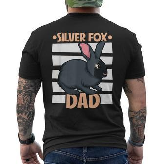 Silver Fox Rabbit Dad Men's T-shirt Back Print - Monsterry