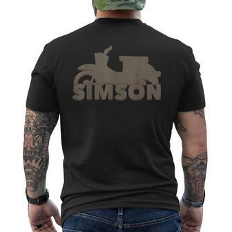 Simson-Schwalbe Kr51 Oldtimer Moped T-Shirt mit Rückendruck - Seseable