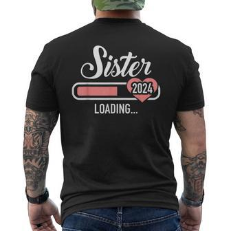 Sister 2024 Loading For Pregnancy Announcement Men's T-shirt Back Print - Monsterry CA