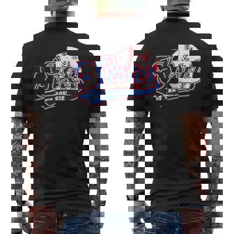 Sister Of Rookie 1St Birthday Baseball Theme Matching Party Men's T-shirt Back Print - Seseable