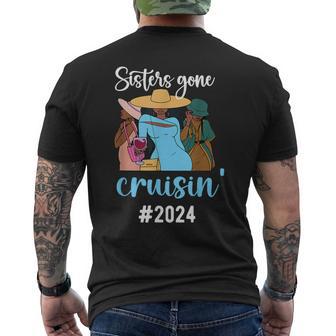 Sisters Gone Cruisin' Sisters Cruise Trip 2024 Men's T-shirt Back Print - Monsterry UK