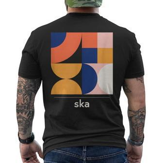 Ska Vintage Jazz Music Band Minimal T-Shirt mit Rückendruck - Seseable