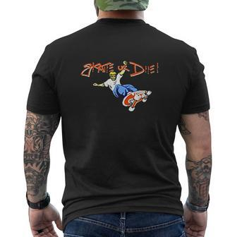 Skate Or Die Nes Retro Video Game Mens Back Print T-shirt - Thegiftio UK