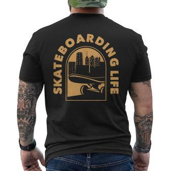 Skateboarding Life Skateboarding Men's T-shirt Back Print - Thegiftio UK