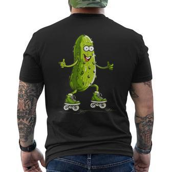 Skater Pickle Kostüm Für Inlineskating Liebhaber T-Shirt mit Rückendruck - Seseable