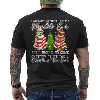 Sketchy Stuff For Some Christmas Tree Cakes Debbie Pajama V2 Mens Back Print T-shirt - Seseable