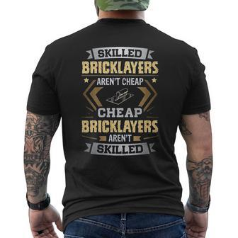 Skilled Bricklayer Are Not Bricklayer Mens Back Print T-shirt - Thegiftio UK