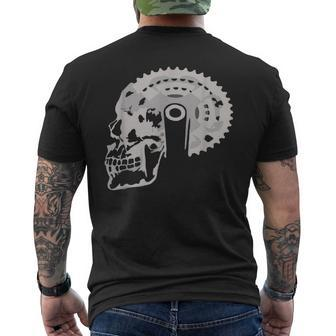 Skull Of Gears T Biking Motorcycle Men's T-shirt Back Print - Monsterry DE