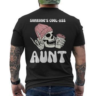 Skull Someone's Cool Ass Aunts Men's T-shirt Back Print - Monsterry UK
