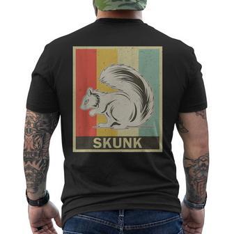 Skunk Retro Style Vintage Skunk Lovers Men's T-shirt Back Print - Monsterry DE