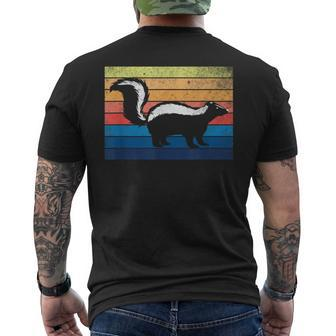 Skunk Vintage Retro Animal Skunks Men's T-shirt Back Print - Monsterry AU