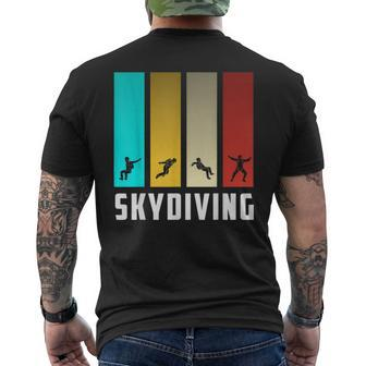 Skydiving Parachutist Wingsuit Flying Parachuting Skydiver Men's T-shirt Back Print - Monsterry UK