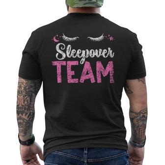 Sleepover Team Overnight Cute Party Sleepover Men's T-shirt Back Print - Monsterry