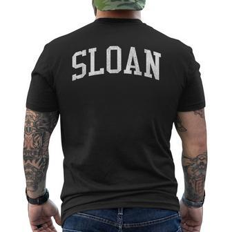 Sloan Ia Vintage Athletic Sports Js02 Men's T-shirt Back Print | Mazezy