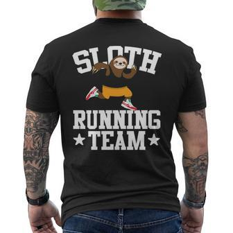 Sloth Running Team Running Men's T-shirt Back Print | Mazezy DE