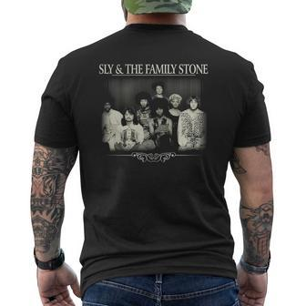 Sly &AmpAmp The Family Stone Frame Mens Back Print T-shirt - Seseable