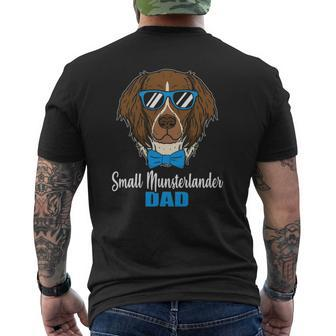 Small Munsterlander Dad Idea Proud Dog Owner Mens Back Print T-shirt | Mazezy