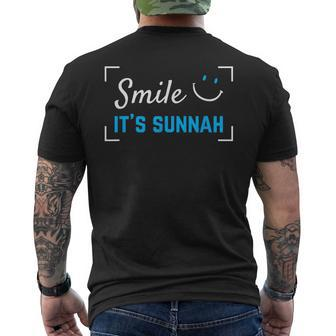 Smile It's Sunnah Islamic Saying Islam For Muslim Men's T-shirt Back Print - Thegiftio UK