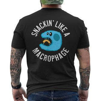 Snackin' Like A Macrophage Science Hungry Stem Immune Mens Back Print T-shirt - Seseable