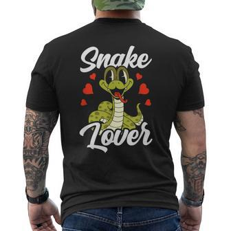 Snake Lover Snakes Animal Sayings Men's T-shirt Back Print - Thegiftio UK