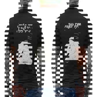 Snuggle Bunny Sleeping Rabbits Mens Back Print T-shirt - Thegiftio