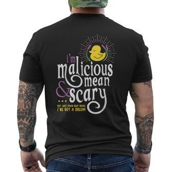 The Snuggly Duckling Malicious Mean & Scary Men's T-shirt Back Print - Monsterry