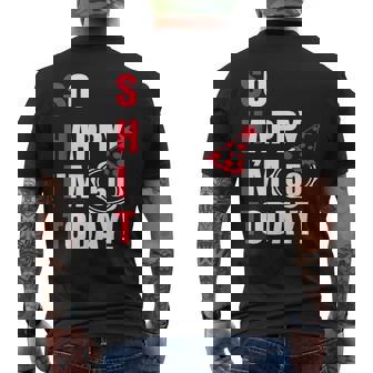 So Happy Im 50 Today 50Th Birthday Jokes 50Th Birthday Men's T-shirt Back Print - Thegiftio UK