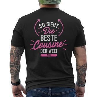 So Sieht Die Beste Cousin Der Welt Aus T-Shirt mit Rückendruck - Seseable
