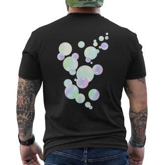 Soap Bubbles Colourful Pastel Colours T-Shirt mit Rückendruck - Seseable