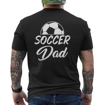 Soccer Dad Word Letter Print Tee For Soccer Players And Coac Mens Back Print T-shirt | Mazezy