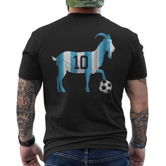 Soccer Football Greatest Of All Time Goat Number 10 Men's T-shirt Back Print - Thegiftio UK