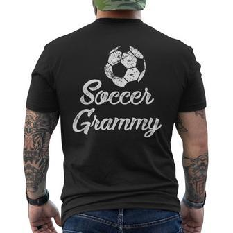 Soccer Grammy Cute Player Fan Men's T-shirt Back Print - Monsterry UK