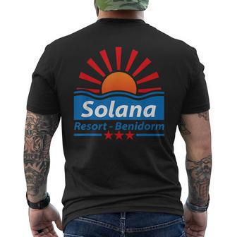 Solana Resort Benidorm Men's T-shirt Back Print - Thegiftio UK