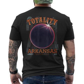 Solar Eclipse 2024 Arkansas Total Eclipse Astronomy Lover Men's T-shirt Back Print - Monsterry UK