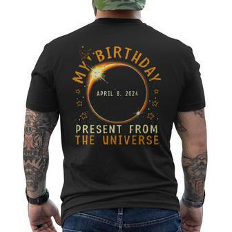 Solar Eclipse 2024 Birthday Present 4824 Totality Universe Men's T-shirt Back Print - Monsterry AU