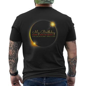 Solar Eclipse 2024 Birthday Present 4824 Totality Universe Men's T-shirt Back Print - Seseable