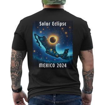 Solar Eclipse 2024 Mexico Starry Night Solar Eclipse 2024 Men's T-shirt Back Print - Thegiftio UK