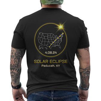 Solar Eclipse 2024 Paducah Ky Kentucky Totality Eclipse Men's T-shirt Back Print - Seseable