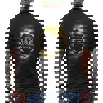 Solar Eclipse 2024 State New Hampshire Total Solar Eclipse Men's T-shirt Back Print - Thegiftio