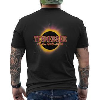 Solar Eclipse 2024 Tennessee America Totality Event Men's T-shirt Back Print - Seseable