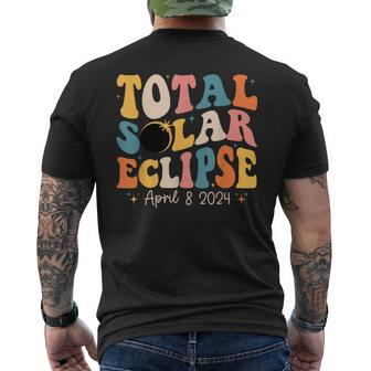 Solar Eclipse 2024 Total Solar Eclipse 40824 Men's T-shirt Back Print | Mazezy
