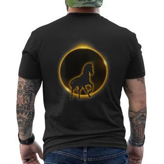 Solar Eclipse 2024 Total April 8 2024 Unicorn Men's T-shirt Back Print - Thegiftio