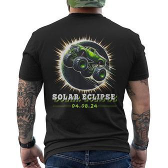 Solar Eclipse 2024 Total Eclipse April 8Th 2024 Truck Men's T-shirt Back Print - Seseable
