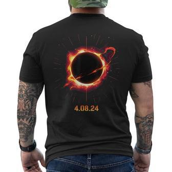 Solar Eclipse 40824 Full Totality Event 2024 Souvenir Men's T-shirt Back Print | Mazezy