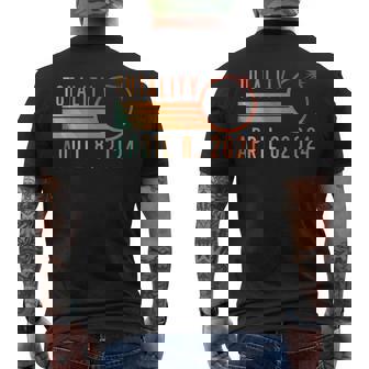 Solar Eclipse April 8 2024 Totality Solar Eclipse Men's T-shirt Back Print | Mazezy