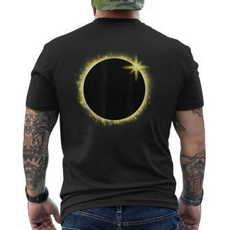 Solar Eclipse April 8 2024 Graphic Totality Moon Sun Men's T-shirt Back Print | Mazezy