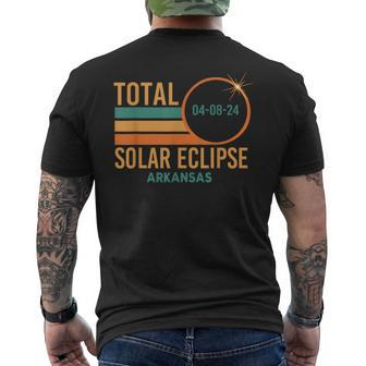Solar Eclipse Arkansas April 8 2024 Total Totality Men's T-shirt Back Print | Mazezy UK
