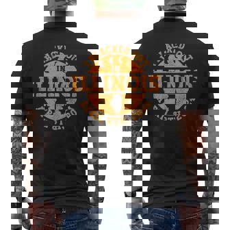 Solar Eclipse I Blacked Out In Illinois April 8Th 2024 Men's T-shirt Back Print - Seseable